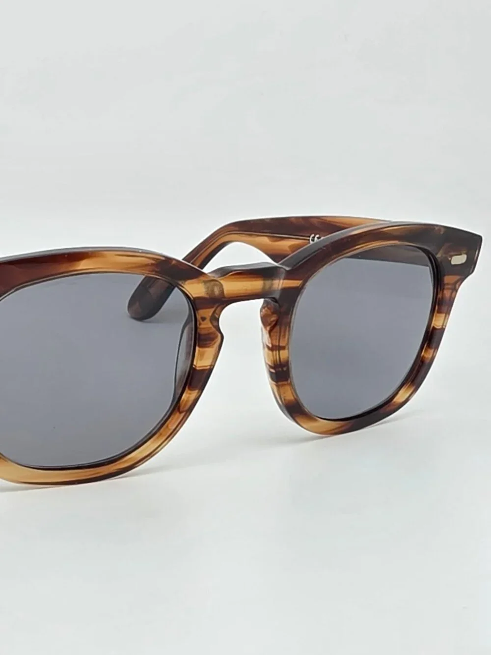 Article One Cameroon 22 Brown Stripe Sunglasses FRAME ONLY Italy 47-24-145